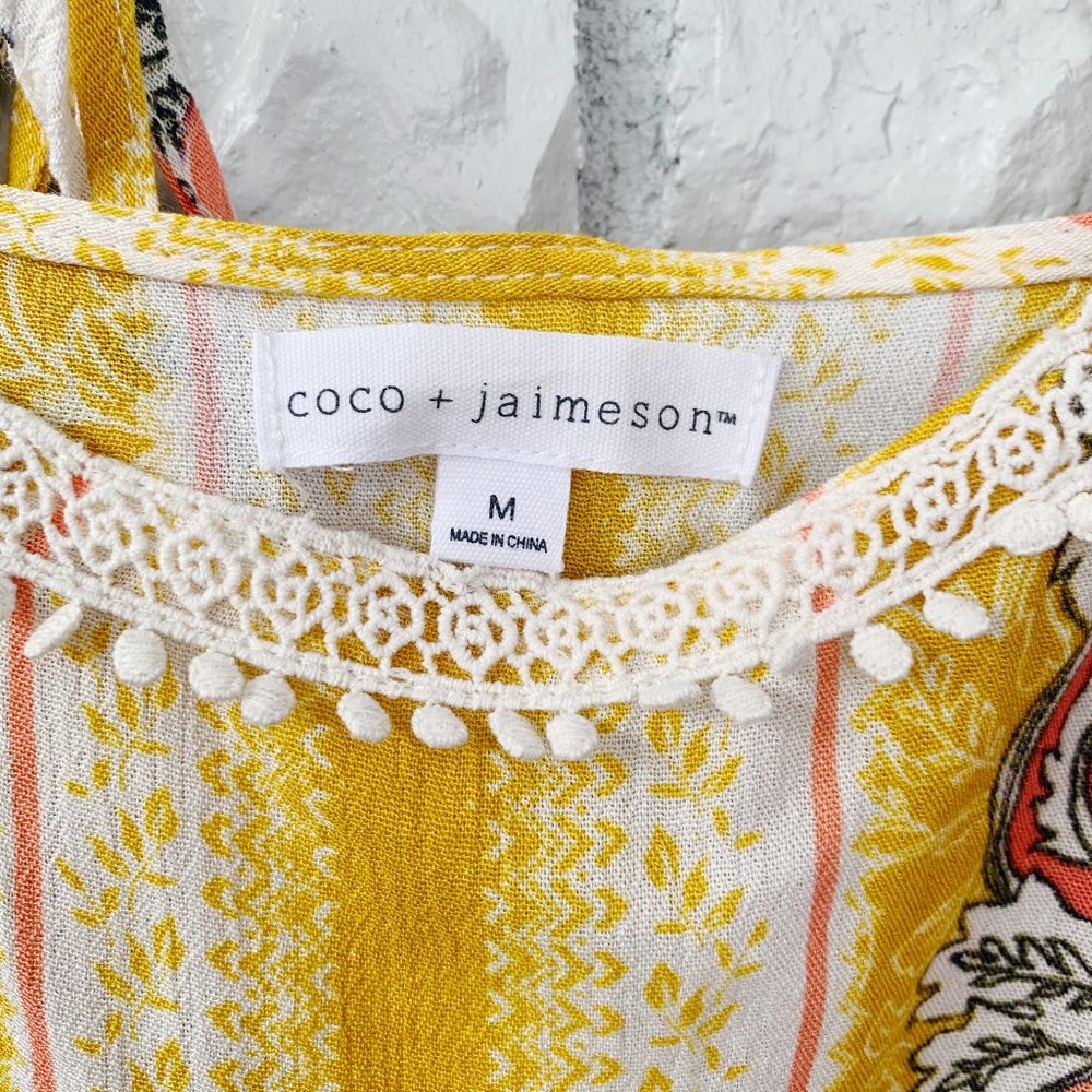 Coco + Jaimeson Boho Crop Top Blouse - image 4